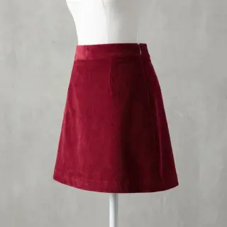 Kordbársony vékony dark red