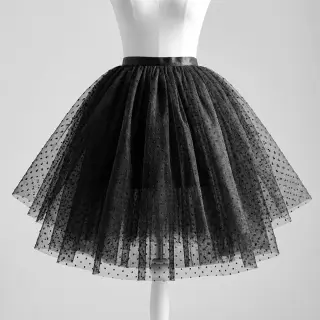 Tüll TÜTÜ DOTS black