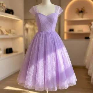 Tüll TÜTÜ DOTS lilac