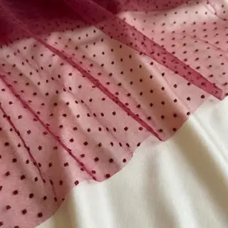 Tüll TÜTÜ DOTS bordeaux