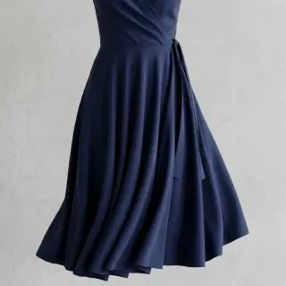 Lyocell navy blue