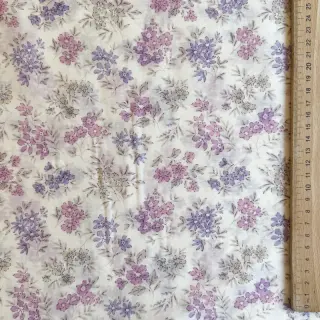 Lyocell lennel és selyemmel Retro Flowers design C