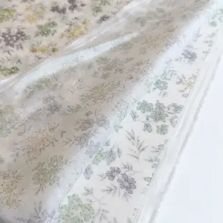 Lyocell lennel és selyemmel Retro Flowers design D