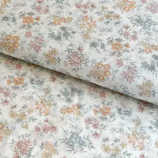 Lyocell lennel és selyemmel Retro Flowers design E