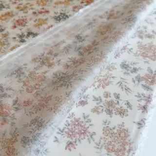 Lyocell lennel és selyemmel Retro Flowers design E