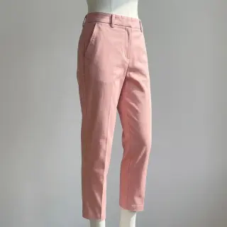 Pamutvászon TWILL Mango olive pink