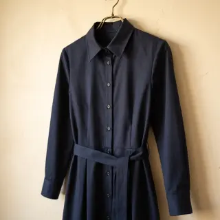 Pamutvászon TWILL Mango marine