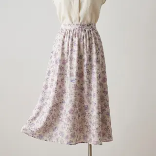Lyocell lennel és selyemmel Retro Flowers design C