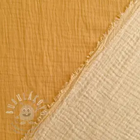 Dupla géz/muszlin DOUBLE FACE old yellow