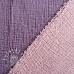 Dupla géz/muszlin DOUBLE FACE lavender