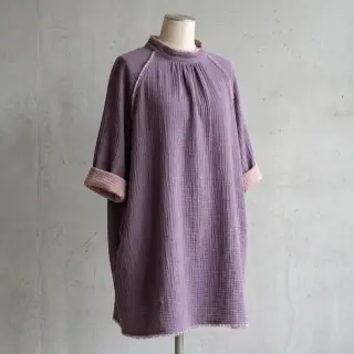 Dupla géz/muszlin DOUBLE FACE lavender