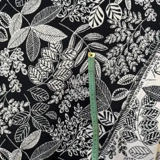 Dekorációs anyag jacquard Valerian allover noir