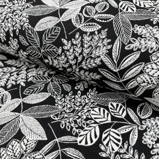 Dekorációs anyag jacquard Valerian allover noir