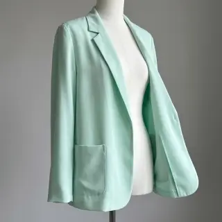 Viszkóz lenvászonnal BUBBLY misty jade