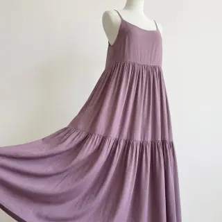 Viszkóz lenvászonnal BUBBLY lavender