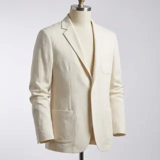 Viszkóz lenvászonnal BUBBLY off white