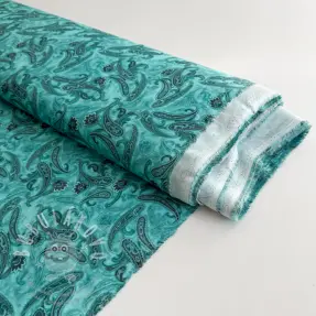 Viszkóz RAYON POPLIN Paisley design C