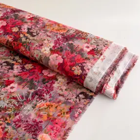 Viszkóz RAYON POPLIN Blossoms design A