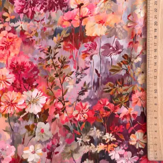 Viszkóz RAYON POPLIN Blossoms design A