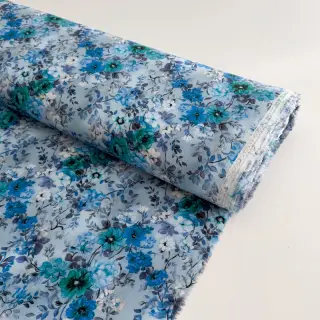 Viszkóz RAYON POPLIN Flower sea design D