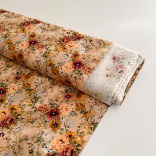 Viszkóz RAYON POPLIN Flower sea design E