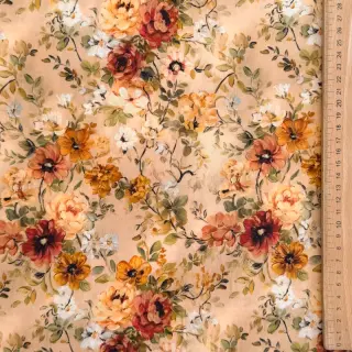 Viszkóz RAYON POPLIN Flower sea design E