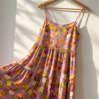 Viszkóz RAYON POPLIN Fruity design C