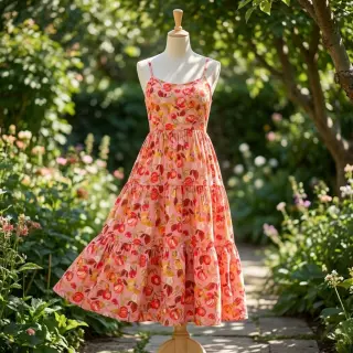 Viszkóz RAYON POPLIN Fruity design B