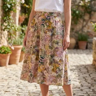 Viszkóz RAYON POPLIN Blossoms design B