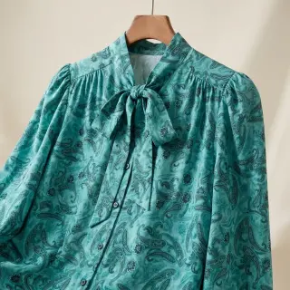 Viszkóz RAYON POPLIN Paisley design C