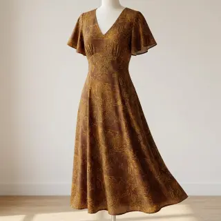 Viszkóz RAYON POPLIN Flow design C