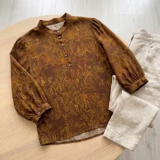 Viszkóz RAYON POPLIN Flow design C