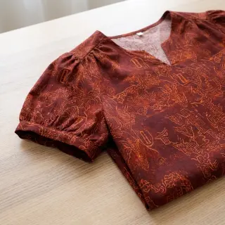 Viszkóz RAYON POPLIN Flow design B