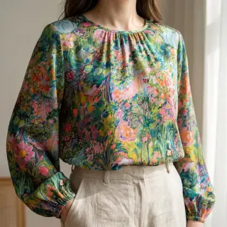 Viszkóz RAYON POPLIN Eve design B
