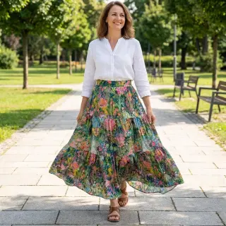 Viszkóz RAYON POPLIN Eve design B