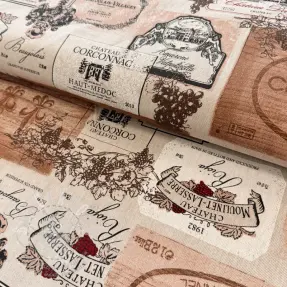 Dekorációs anyag Linenlook Wine label box
