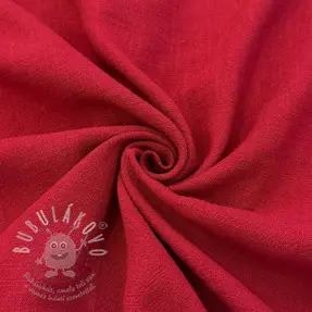 Viszkóz lenvászonnal WASHED dark red