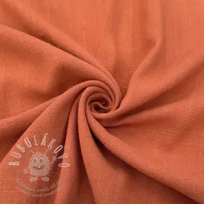 Viszkóz lenvászonnal WASHED terracotta