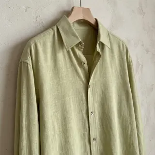 Viszkóz lenvászonnal WASHED light lime