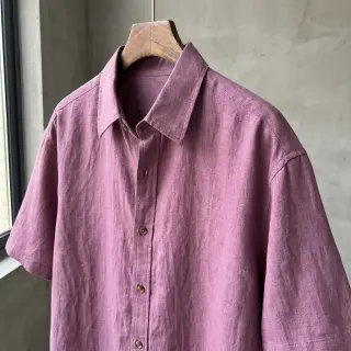 Viszkóz lenvászonnal WASHED mauve