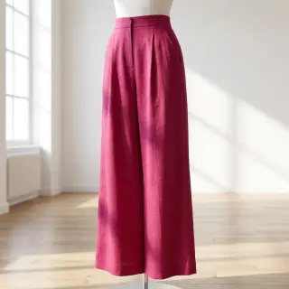 Viszkóz lenvászonnal WASHED berry