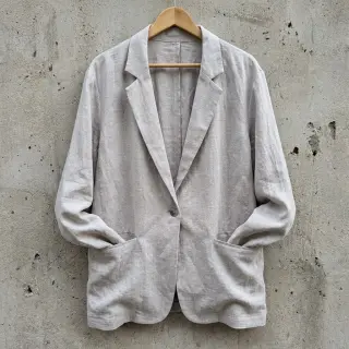 Viszkóz lenvászonnal WASHED light grey