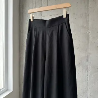 Viszkóz lenvászonnal WASHED black