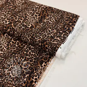 Viszkóz RADIANCE Skinny brown digital print