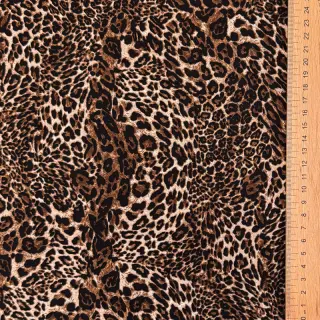 Viszkóz RADIANCE Skinny brown digital print