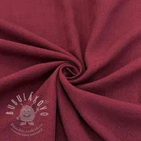 Viszkóz lenvászonnal WASHED wine red