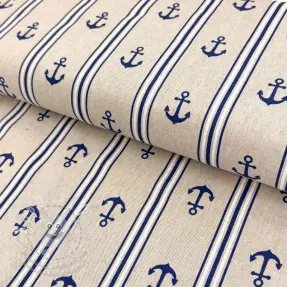 Dekorációs anyag Linenlook Stripe Maritime