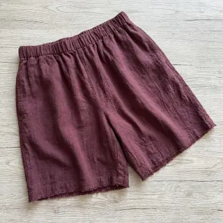 Lenvászon előmosott STONEWASHED PREMIUM bordeaux