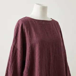 Lenvászon előmosott STONEWASHED PREMIUM bordeaux