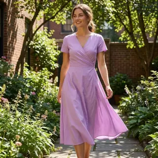 Pamutvászon viszkózzal lilac